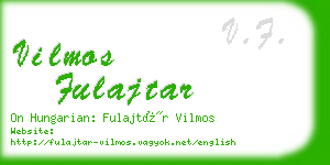 vilmos fulajtar business card